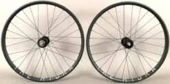 H Plus Son H + Plus Son Hydra Grey Rims Track Fixed Gear Bike Wheelset Phil Wood Hubs 28h