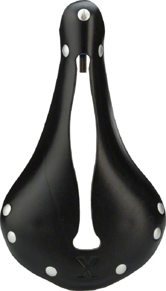 Selle Anatomica X2 Series Watershed Saddle: Black With Silver Chicago Screws - Image 4