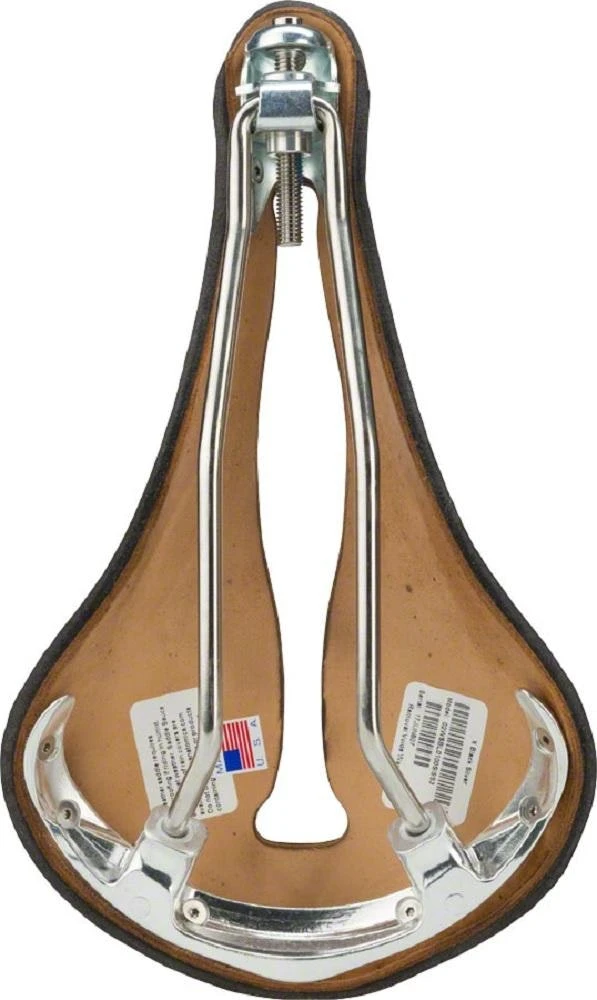 Selle Anatomica X2 Series Watershed Saddle: Black With Silver Chicago Screws - Image 5